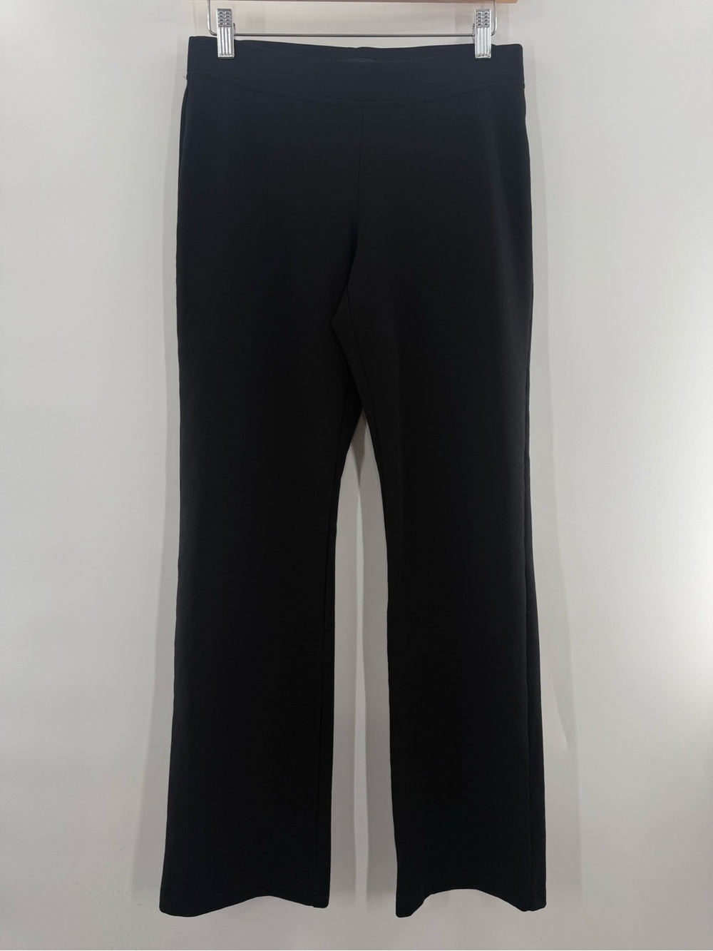 Eileen Fisher Wide Straight Leg Minimalist Pants Rayon Blend Thick Knit Size XS - Picture 2 of 8